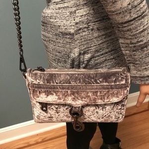 Rebecca Minkoff Crushed Velvet Crossbody Handbag NWOT